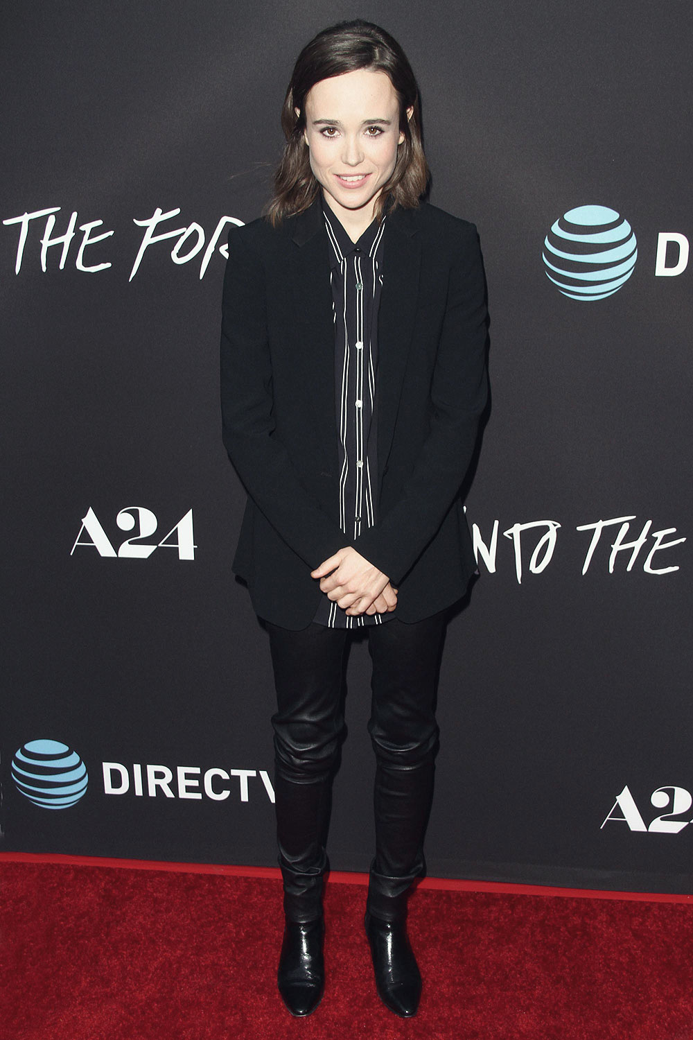 Ellen Page attends A24 Into The Forest Premiere - Leather ...
