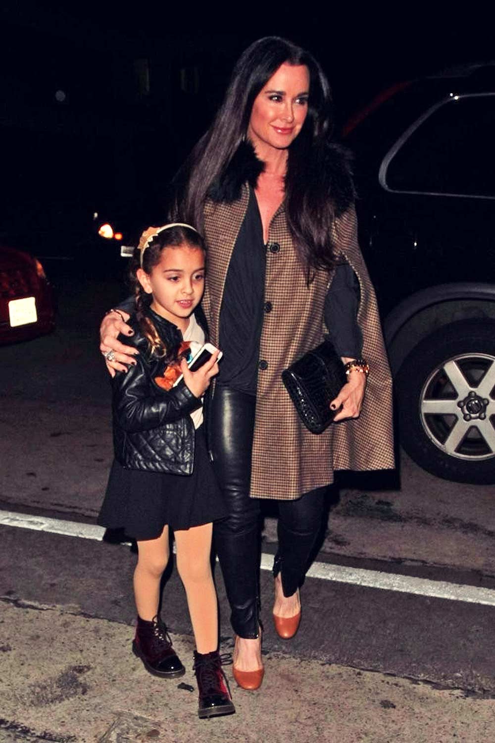 Kyle Richards celebrating her 47th birthday at Craig’s - Leather