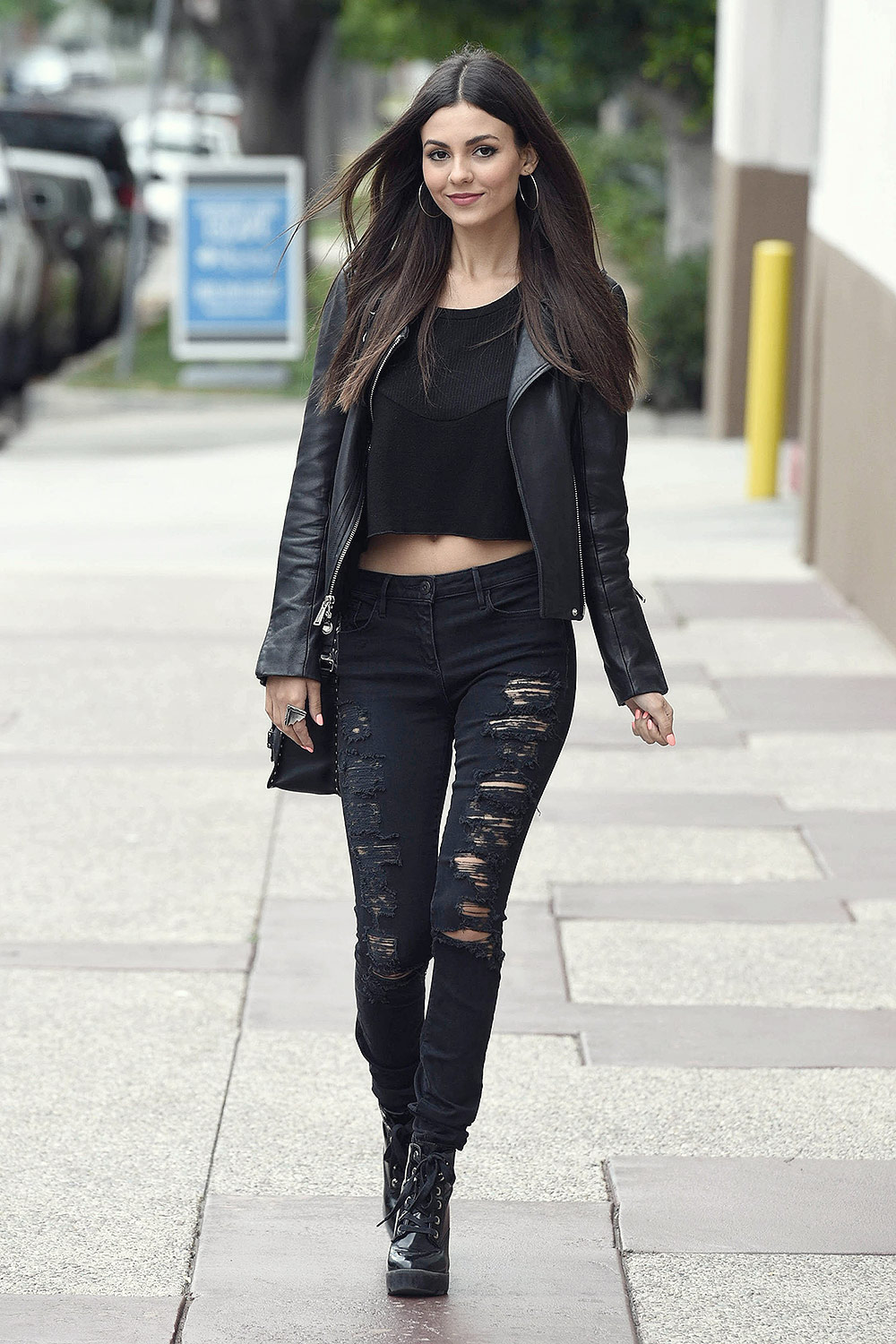 Victoria Justice spotted out in LA - Leather Celebrities