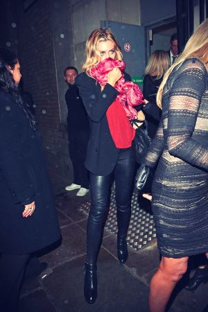 Abigail Clancy leaving the Lingerie London event