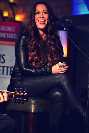 Alanis Morissette performs during Live in the Vineyard