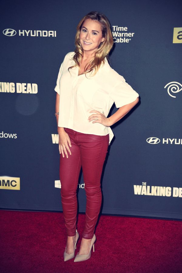 Alexa Vega attends The Walking Dead 4th Season Premiere