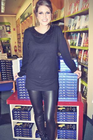 Amy Huberman signs copies of her new book