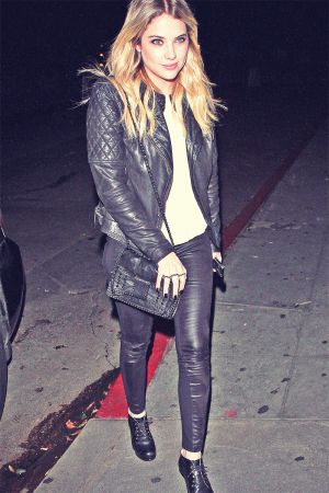 Ashley Benson arriving to the Chateau Marmont