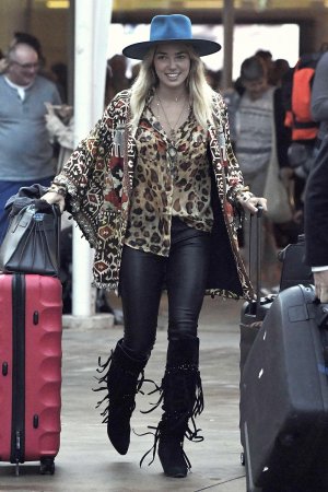 Ashley Hart arrives in Sydney