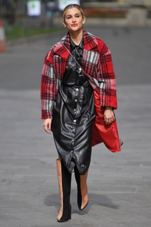 Ashley Roberts arrives at Global Radio