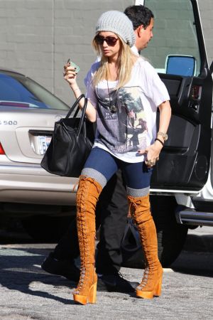 Ashley Tisdale out and about candids in LA
