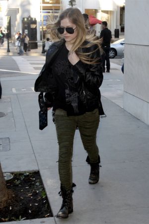 Avril Lavigne out shopping in Beverly Hills