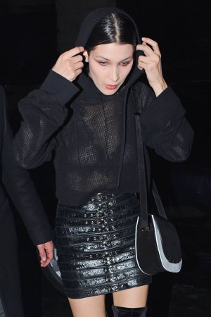Bella Hadid leaving the Givenchy Fashion Show After Party