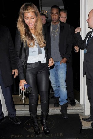 Beyonce leaves the Arts Club in London