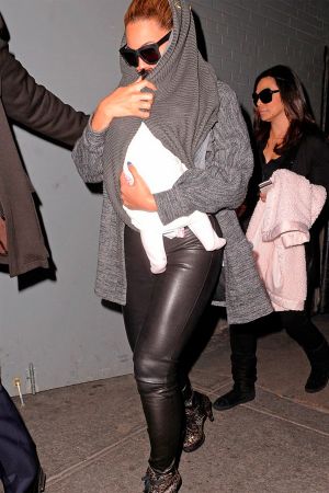 Beyonce leaving the doctor office in NYC