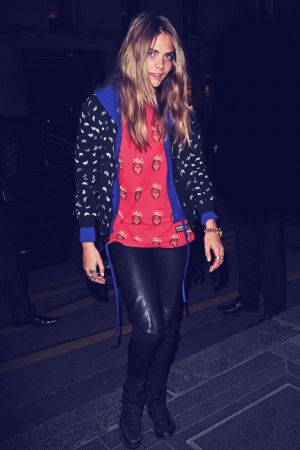 Cara Delevingne at the Le Bristol Hotel