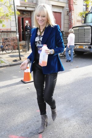 Cate Blanchett is seen on set of Ocean’s Eight