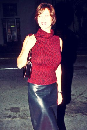 Catherine Bell at The Vagina Monologues Opening Night
