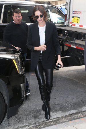 Charlize Theron promoting Long Shot In New York 04/29/2019