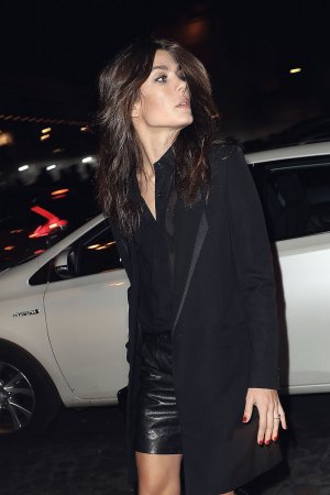 Charlotte Casiraghi attends Saint Laurent show