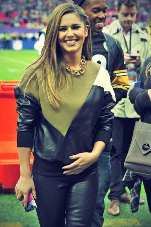 Cheryl Cole at the NFL game in Wembley Stadium