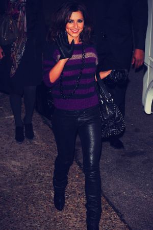 Cheryl Cole leaving Fountain Studios