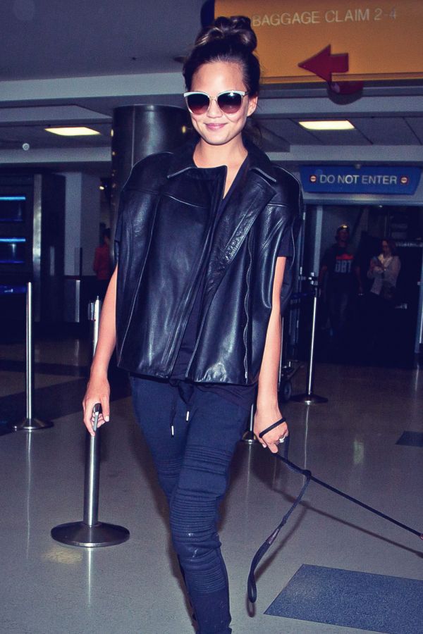 Chrissy Teigen at LAX Airport
