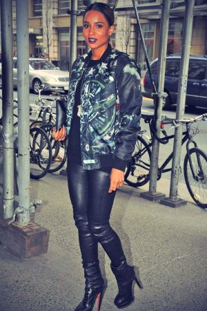 Ciara arriving in Midtown, New York City