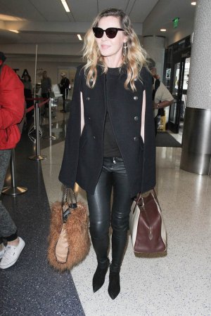 Connie Nielsen is seen at LAX