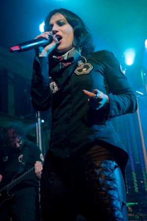 Cristina Scabbia Lacuna Coil performing live in Glasgow