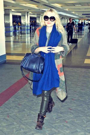 Dakota Fanning departs out of LAX