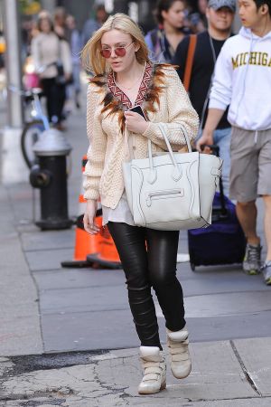 Dakota Fanning out in Soho