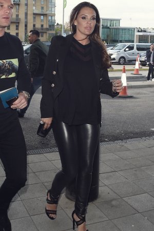 Danielle Lloyd at Wembley Stadium for the Anthony Joshua fight