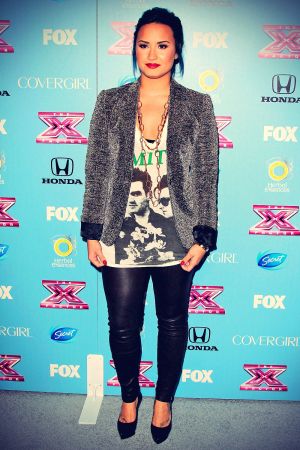 Demi Lovato at X Factor Top 12 Party