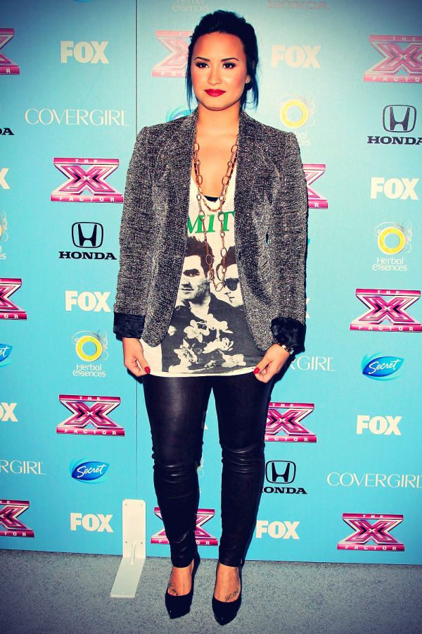 Demi Lovato at X Factor Top 12 Party