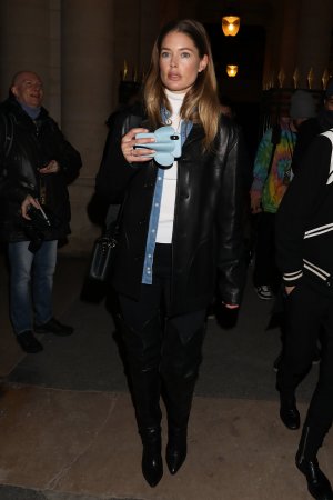 Doutzen Kroes leaving the Isabel Marant show