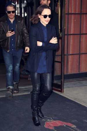 Ellen Page is spotted outside The Bowery Hotel