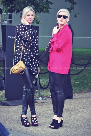 Ellie Goulding arriving at the Burberry London Fashion Show