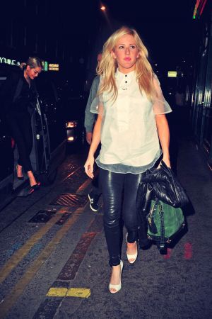 Ellie Goulding joins Rita Ora and Calvin Harris for dinner