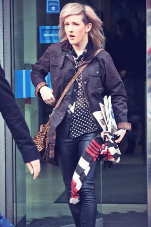 Ellie Goulding leaving the ITV Studios