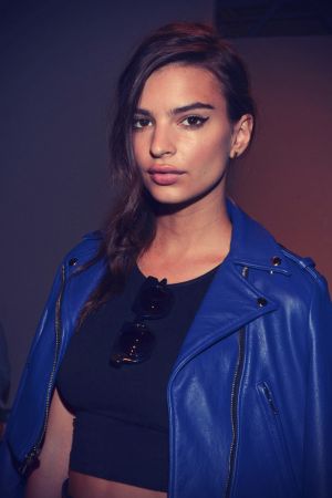 Emily Ratajkowski attends Jeremy Laing at Mercedes-Benz Fashion Week