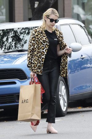Emma Roberts is seen in Los Angeles