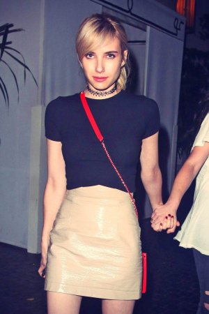 Emma Roberts leaves the Chateau Marmont