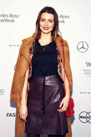 Eva Padberg attends Mercedes Benz Fashion Week Berlin