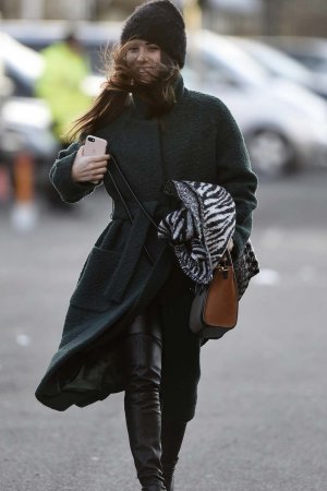 Francesca Cormanni arrives at Old Trafford for the Manchester United v Sunderland