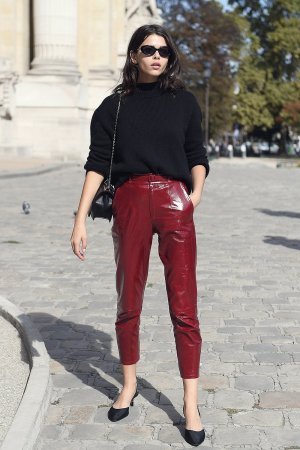 Georgia Fowler attends the Elie Saab show