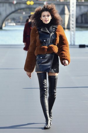 Georgia Fowler walks the runway during Le Defile L’Oreal Paris