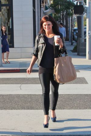 Gina Carano shops and walks in Beverly Hills