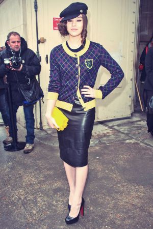 Hailee Steinfeld attends Paris Fashion Week 2013