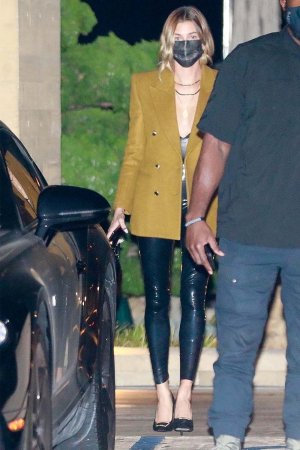 Hailey Baldwin seen at Nobu in Malibu