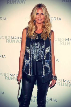 Heidi Klum attends the BCBGMAXAZRIA Spring 2014 fashion show