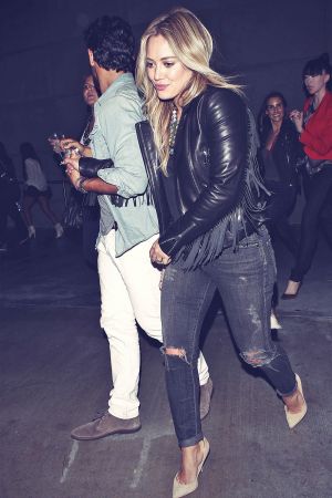 Hilary Duff at Staples Centre for a Miley Cyrus Concert