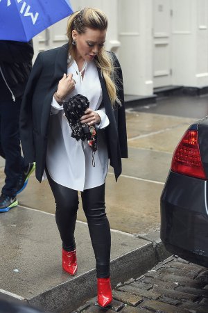 Hilary Duff out in NYC