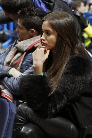 Irina Shayk at Real Madrid vs FC Barcelona Regal, ACB League Basketball